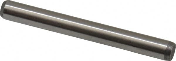 Made in USA - 1/8" Diam x 1-1/8" Pin Length 416 Stainless Steel Precision Dowel Pin - Passivated Finish, C 36-42 Hardness, 2 Beveled End - Benchmark Tooling