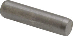 Made in USA - 1/8" Diam x 1/2" Pin Length 416 Stainless Steel Precision Dowel Pin - Passivated Finish, C 36-42 Hardness, 2 Beveled End - Benchmark Tooling