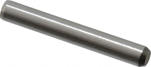 Made in USA - 5/32" Diam x 1-1/8" Pin Length 416 Stainless Steel Precision Dowel Pin - Passivated Finish, C 36-42 Hardness, 2 Beveled End - Benchmark Tooling