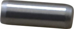 Made in USA - 3/16" Diam x 1/2" Pin Length 416 Stainless Steel Precision Dowel Pin - Passivated Finish, C 36-42 Hardness, 2 Beveled End - Benchmark Tooling