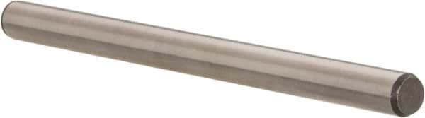 Made in USA - 1/4" Diam x 3-1/2" Pin Length 416 Stainless Steel Precision Dowel Pin - Passivated Finish, C 36-42 Hardness, 2 Beveled End - Benchmark Tooling