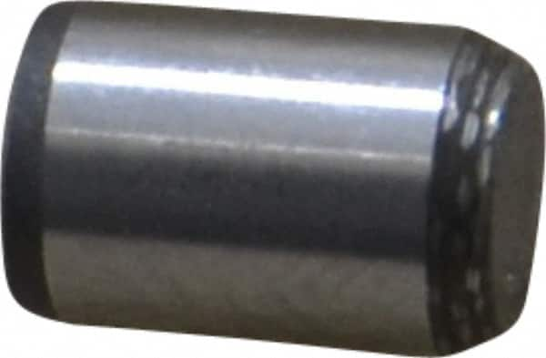 Made in USA - 1/4" Diam x 3/8" Pin Length 416 Stainless Steel Precision Dowel Pin - Passivated Finish, C 36-42 Hardness, 2 Beveled End - Benchmark Tooling