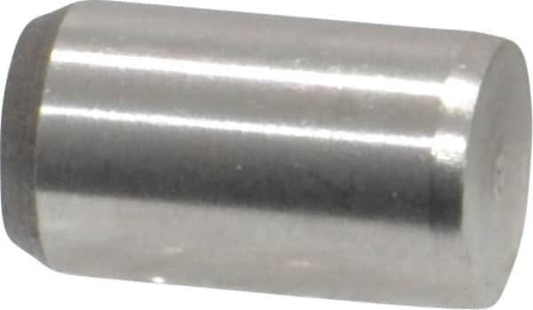 Made in USA - 1/4" Diam x 7/16" Pin Length 416 Stainless Steel Precision Dowel Pin - Passivated Finish, C 36-42 Hardness, 2 Beveled End - Benchmark Tooling