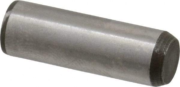 Made in USA - 1/4" Diam x 3/4" Pin Length 416 Stainless Steel Precision Dowel Pin - Passivated Finish, C 36-42 Hardness, 2 Beveled End - Benchmark Tooling