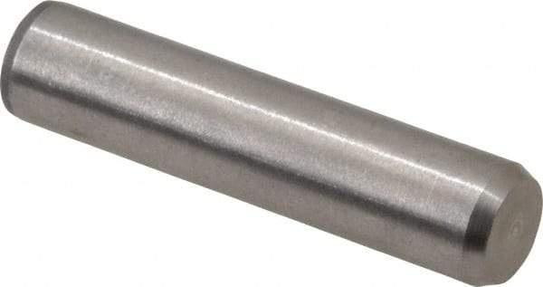 Made in USA - 5/16" Diam x 1-3/8" Pin Length 416 Stainless Steel Precision Dowel Pin - Passivated Finish, C 36-42 Hardness, 2 Beveled End - Benchmark Tooling