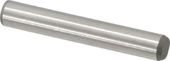 Made in USA - 5/16" Diam x 2" Pin Length 416 Stainless Steel Precision Dowel Pin - Passivated Finish, C 36-42 Hardness, 2 Beveled End - Benchmark Tooling