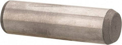 Made in USA - 3/8" Diam x 1-1/4" Pin Length 416 Stainless Steel Precision Dowel Pin - Passivated Finish, C 36-42 Hardness, 2 Beveled End - Benchmark Tooling