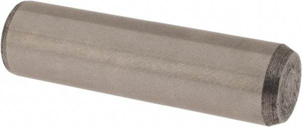 Made in USA - 3/8" Diam x 1-3/8" Pin Length 416 Stainless Steel Precision Dowel Pin - Passivated Finish, C 36-42 Hardness, 2 Beveled End - Benchmark Tooling