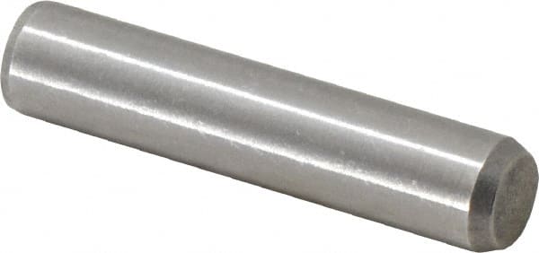 Made in USA - 3/8" Diam x 1-3/4" Pin Length 416 Stainless Steel Precision Dowel Pin - Passivated Finish, C 36-42 Hardness, 2 Beveled End - Benchmark Tooling