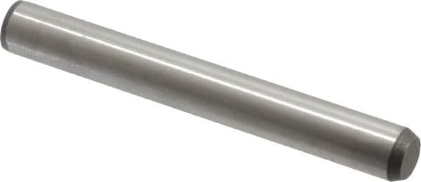 Made in USA - 3/8" Diam x 3" Pin Length 416 Stainless Steel Precision Dowel Pin - Passivated Finish, C 36-42 Hardness, 2 Beveled End - Benchmark Tooling