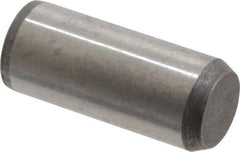 Made in USA - 3/8" Diam x 7/8" Pin Length 416 Stainless Steel Precision Dowel Pin - Passivated Finish, C 36-42 Hardness, 2 Beveled End - Benchmark Tooling