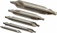 Keo - 5 Piece, #1 to 5, Plain Edge, Cobalt Combo Drill & Countersink Set - Benchmark Tooling