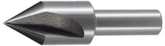 Keo - 2" Head Diam, 3/4" Shank Diam, 3 Flute 82° High Speed Steel Countersink - Bright Finish, 3-1/4" OAL, Single End, Straight Shank, Right Hand Cut - Benchmark Tooling