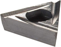 Komet - TOHX090202 G20 Grade K10 Carbide Boring Insert - Uncoated, 60° Triangle, 8° Relief Angle, 5.6mm Inscr Circle, 2.5mm Thick, 0.2mm Corner Radius - Benchmark Tooling