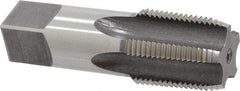 Hertel - 3/4-14 NPT Thread, 5 Flute Standard Pipe Tap - 3-1/4" OAL, Bright Finish, High Speed Steel - Exact Industrial Supply