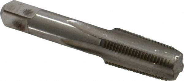 Hertel - 1/8-27 NPTF Thread, 4 Flute Standard Pipe Tap - 2-1/8" OAL, Bright Finish, High Speed Steel - Exact Industrial Supply