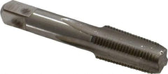 Hertel - 1/8-27 NPTF Thread, 4 Flute Standard Pipe Tap - 2-1/8" OAL, Bright Finish, High Speed Steel - Exact Industrial Supply