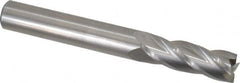 Hertel - 3/8", 1-1/8" LOC, 3/8" Shank Diam, 3" OAL, 4 Flute, Solid Carbide Square End Mill - Single End, Uncoated, Spiral Flute, 30° Helix, Centercutting, Right Hand Cut, Right Hand Flute - Benchmark Tooling