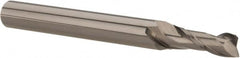 Hertel - 1", 2-1/4" LOC, 1" Shank Diam, 5" OAL, 2 Flute, Solid Carbide Square End Mill - Single End, AlTiN Finish, Spiral Flute, 30° Helix, Centercutting, Right Hand Cut, Right Hand Flute - Benchmark Tooling