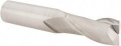 Hertel - 3/4", 1-1/2" LOC, 3/4" Shank Diam, 4" OAL, 2 Flute, Solid Carbide Square End Mill - Single End, Uncoated, Spiral Flute, 30° Helix, Centercutting, Right Hand Cut - Benchmark Tooling