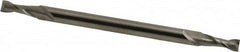 Hertel - 5/32", 7/16" LOC, 3/16" Shank Diam, 3" OAL, 2 Flute, Solid Carbide Square End Mill - Double End, Uncoated, Spiral Flute, 30° Helix, Centercutting, Right Hand Cut - Benchmark Tooling