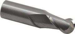 Hertel - 3/4" Diam, 1" LOC, 2 Flute Solid Carbide Ball End Mill - Uncoated, Single End, 3" OAL, 3/4" Shank Diam - Benchmark Tooling