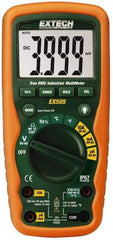 Extech - EX505, CAT IV, 1,000 VAC/VDC, Digital True RMS Multimeter - 40 mOhm, Measures Voltage, Capacitance, Current, Frequency, Resistance, Temperature - Benchmark Tooling