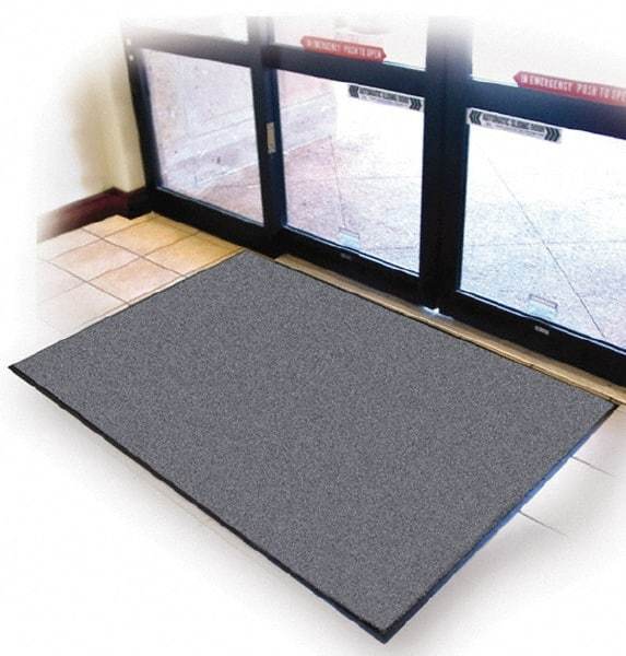 PRO-SAFE - 6 Ft. Long x 4 Ft. Wide, Poly Blended Carpet Surface, Cut Pile Entrance Matting - 3/8 Inch Thick, Indoor, Medium Traffic, Vinyl, Blue - Benchmark Tooling