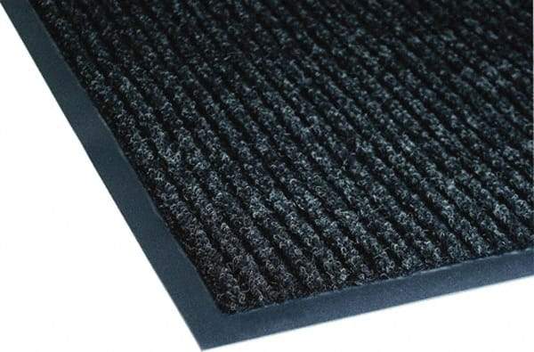 PRO-SAFE - 10 Ft. Long x 3 Ft. Wide, Poly Blended Carpet Surface, Ribbed Entrance Matting - 5/16 Inch Thick, Indoor, Medium Traffic, Vinyl, Black - Benchmark Tooling