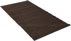 PRO-SAFE - 8 Ft. Long x 4 Ft. Wide, Poly Blended Carpet Surface, Ribbed Entrance Matting - 5/16 Inch Thick, Indoor, Medium Traffic, Vinyl, Brown - Benchmark Tooling