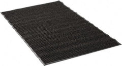 PRO-SAFE - 5 Ft. Long x 3 Ft. Wide, Poly Blended Carpet Surface, Ribbed Entrance Matting - 5/16 Inch Thick, Indoor, Medium Traffic, Vinyl, Black - Benchmark Tooling