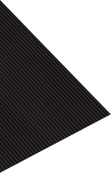 Entrance Mat: 7' Long, 6' Wide, Vinyl Surface Indoor & Outdoor, Heavy-Duty Traffic, Vinyl Base, Black