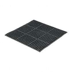 PRO-SAFE - 3' Long x 3' Wide x 5/8" Thick, Anti-Fatigue Modular Matting Tiles - Black, For Dry & Wet Areas, Series Pro-Safe - Benchmark Tooling