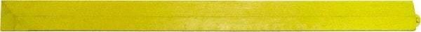PRO-SAFE - 3.25' Long x 0.25' Wide, Anti-Fatigue Modular Matting Ramp Edge - Female, Yellow, For Dry & Wet Areas - Benchmark Tooling