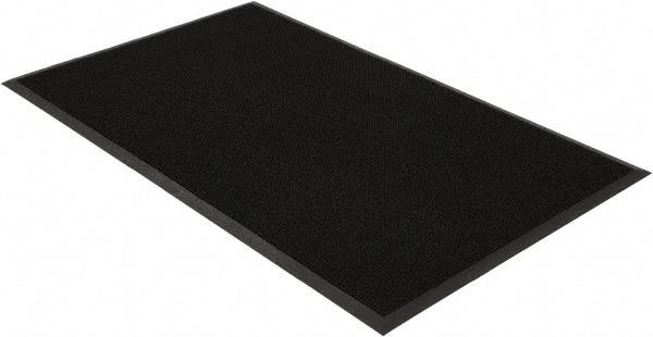 PRO-SAFE - 5 Ft. Long x 3 Ft. Wide, SBR Rubber Surface, Bristle Surface Entrance Matting - 5/8 Inch Thick, Indoor and Outdoor, SBR Rubber, Black - Benchmark Tooling