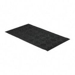 PRO-SAFE - 5 Ft. Long x 3 Ft. Wide, Poly Blended Carpet Surface, Raised Diamond Pattern Entrance Matting - 1/4 Inch Thick, Indoor, Heavy Traffic, Recycled Rubber, Black - Benchmark Tooling