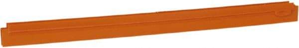 Vikan - 24" Rubber Blade Squeegee Refill - Double Edge, Orange, Plastic Holder - Benchmark Tooling