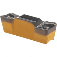 Iscar - 6008GRIP Y Grade IC8250, 6mm Cutting Width Carbide Grooving Insert - 3.6mm Max Depth of Cut, Neutral, 0.8mm Corner Radius, TiCN/Al2O3/TiN Finish - Benchmark Tooling