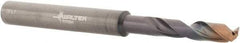 Walter-Titex - 11/64" 140° Spiral Flute Solid Carbide Screw Machine Drill Bit - Double Coating Finish, Right Hand Cut, 24mm Flute Length, 66mm OAL, X-treme Plus Point, Straight Shank, Through Coolant - Benchmark Tooling