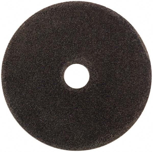 Metabo - 6" Medium Grade Zirconia Alumina Deburring Disc - 1" Center Hole, Spindle Mount Connection, Black - Benchmark Tooling