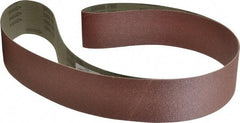 Tru-Maxx - 3" Wide x 79" OAL, 80 Grit, Aluminum Oxide Abrasive Belt - Aluminum Oxide, Medium, Coated, X Weighted Cloth Backing, Dry - Benchmark Tooling