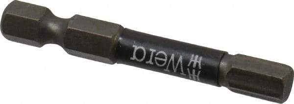 Wera - 6mm Hex Screwdriver Bit - 1/4" Drive, 2" OAL - Benchmark Tooling