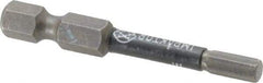 Wera - 4mm Hex Screwdriver Bit - 1/4" Drive, 2" OAL - Benchmark Tooling