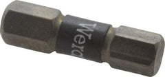 Wera - 6mm Hex Screwdriver Bit - 1/4" Drive, 1" OAL - Benchmark Tooling