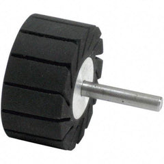 Dynabrade - 1" Wide x 2" Diam, Expander Wheel Spiral Band Drum - 1/4" Shank Diam, 7,500 RPM - Benchmark Tooling