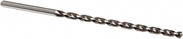Extra Length Drill Bit: 0.1535″ Dia, 130 °, High Speed Steel Bright Finish, Parabolic Flute, Straight-Cylindrical Shank, Series 503