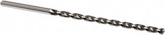 Extra Length Drill Bit: 0.1614″ Dia, 130 °, High Speed Steel Bright Finish, Parabolic Flute, Straight-Cylindrical Shank, Series 503