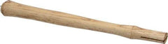 Made in USA - 14" Long Replacement Handle for Blacksmith Hammers - 1-3/16" Eye Length x 11/16" Eye Width, Hickory, Material Grade Type B - Benchmark Tooling