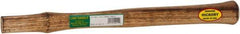 Made in USA - 18" Long Replacement Handle for Ball Pein, Machinist & Riveting Hammers - 1-3/16" Eye Length x 11/16" Eye Width, Hickory, Material Grade Type B - Benchmark Tooling