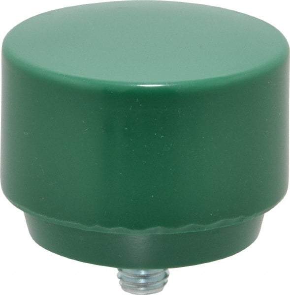 NUPLA - 2" Face Diam, Grade Tough, Green Hammer Tip/Face - Plastic - Benchmark Tooling